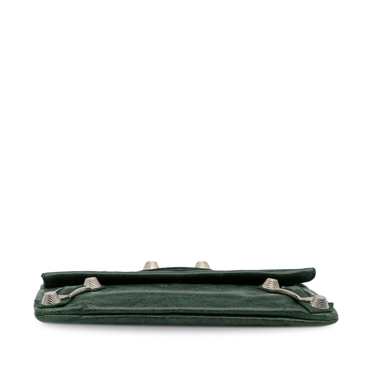 Balenciaga Green Envelope Clutch Bag