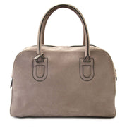 secondhand elvaux Taupe Leather Boston Bag for sale at labellov