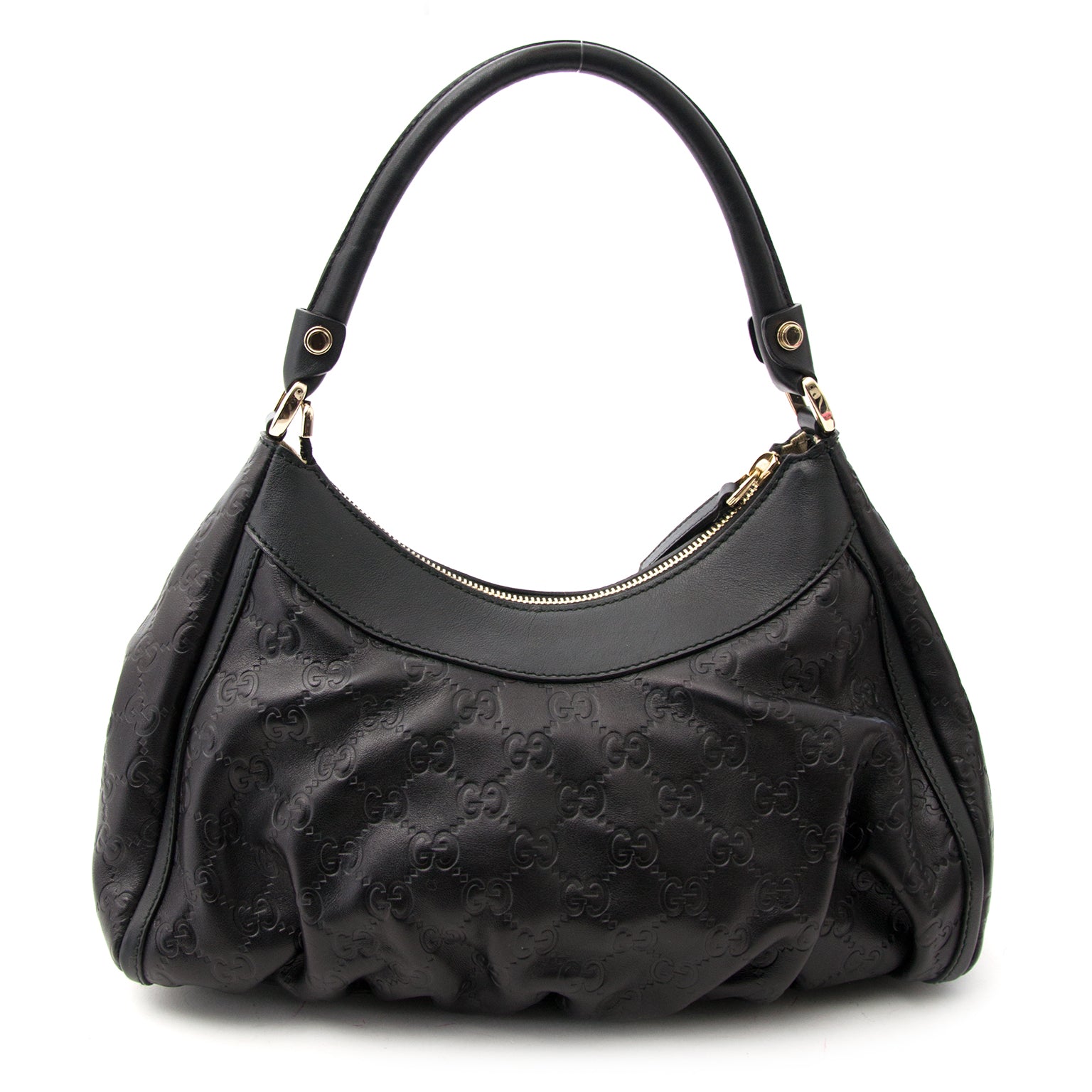 Gucci Guccissima Black Monogram Shoulder Bag