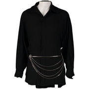 Chanel Silver Chain Logo Belt/Necklace