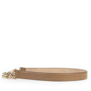 Authentieke Tweedehands Gucci Camel Leather Horsebit Tassel Belt - Size 85 designer accessoires vintage webshop fashion veilige betaling luxe high end brands winkelen Antwerpen België