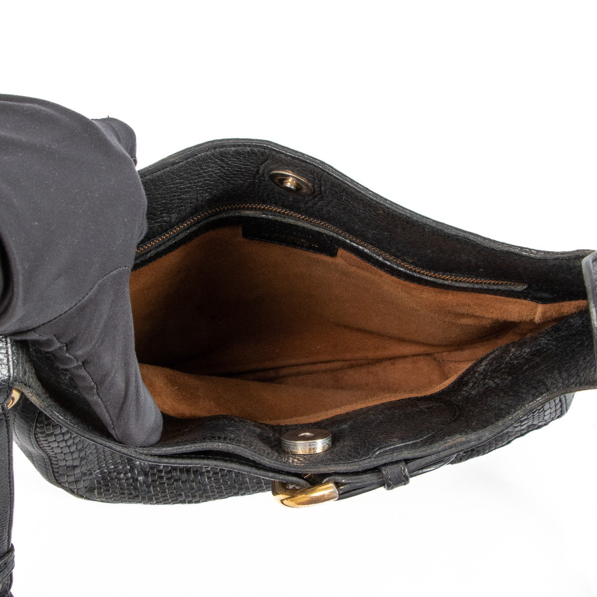 Sac bandoulière Delvaux en toile de cuir Chardonnay noir
