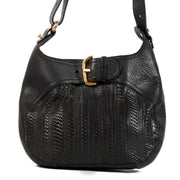 Delvaux Black Chardonnay Toile De Cuir Crossbody Bag