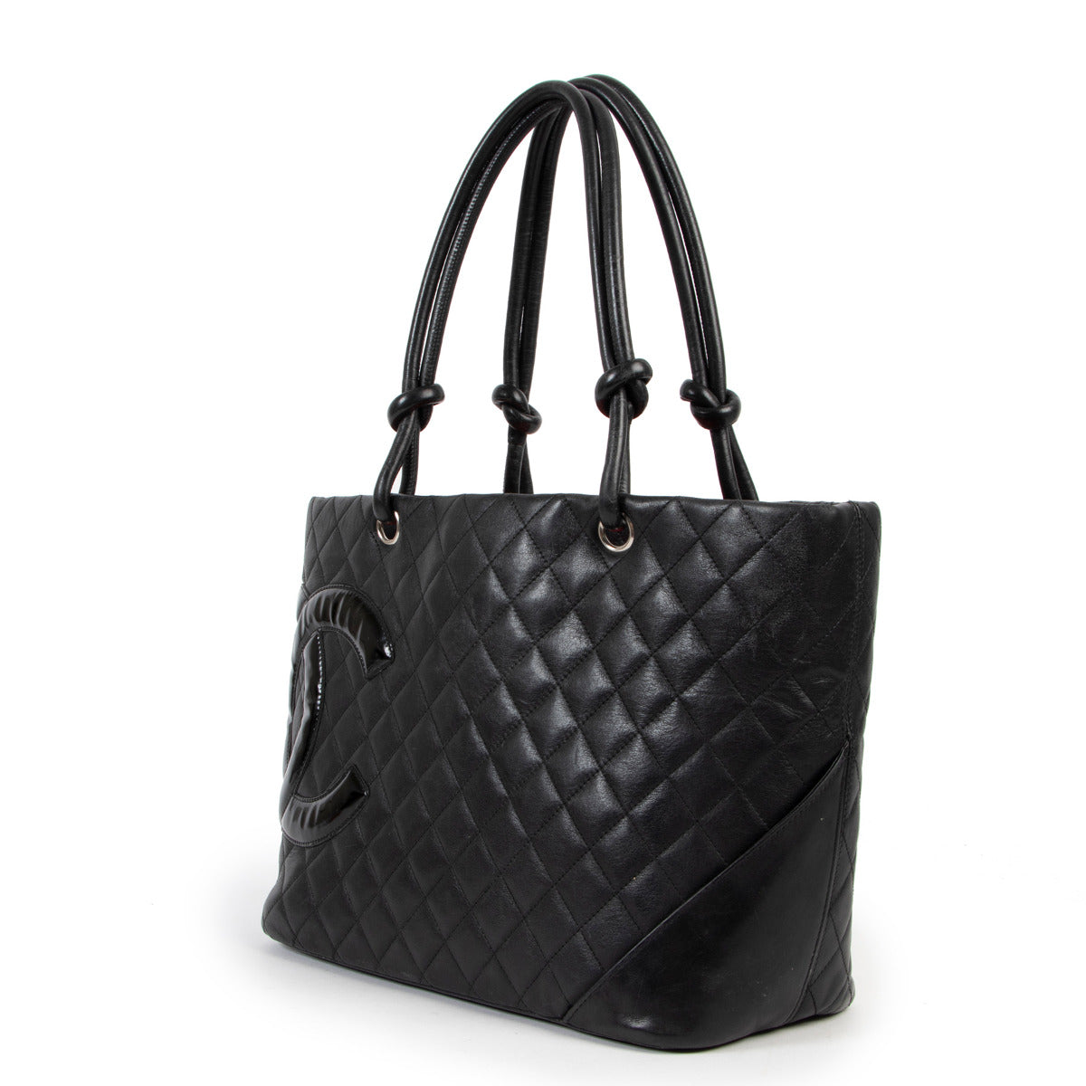 Sac bandoulière Chanel Cambon Signature matelassé noir