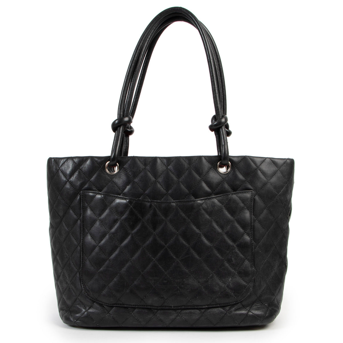 Sac bandoulière Chanel Cambon Signature matelassé noir