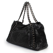 Chanel Black rock chain shopper tote bag pour le meilleur prix chez Labellov a Anvers Belgique site en ligne www.labellov.com