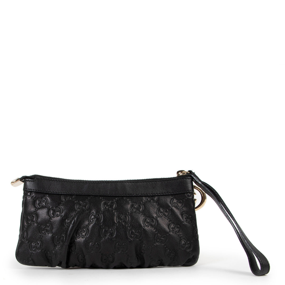 Pochette portefeuille Gucci Guccissima noire