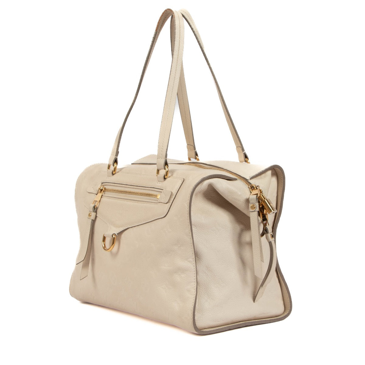 Louis Vuitton Cream Monogram Empreinte Lumineuse PM Tote Bag