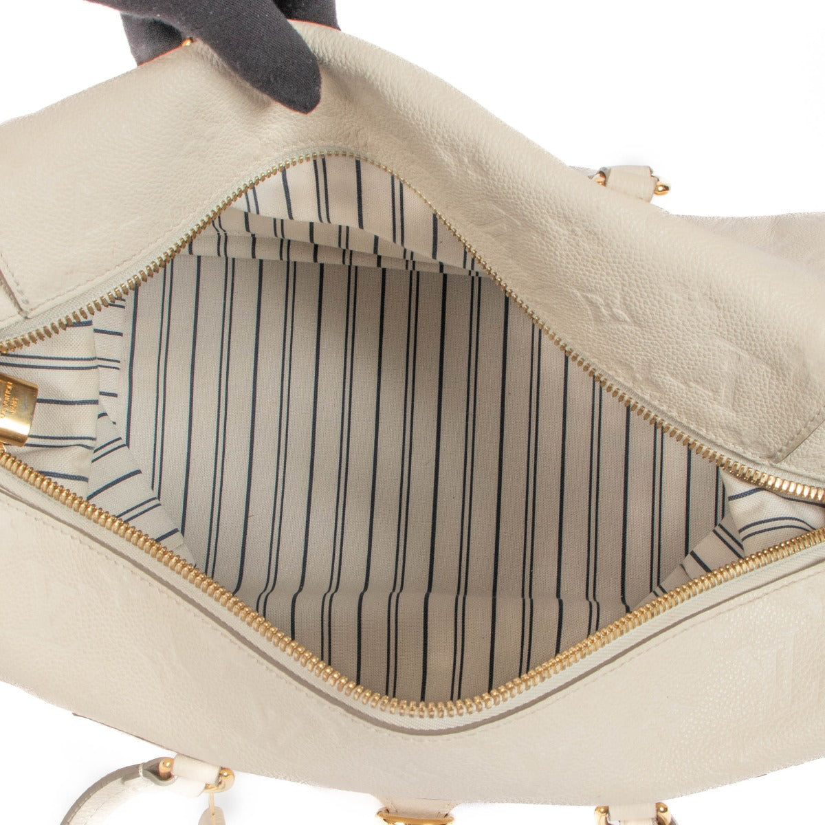 Louis Vuitton Cream Monogram Empreinte Lumineuse PM Tote Bag