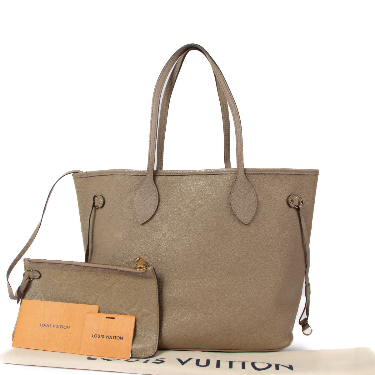 Louis Vuitton Tourterelle Monogram Empreinte Neverfull MM