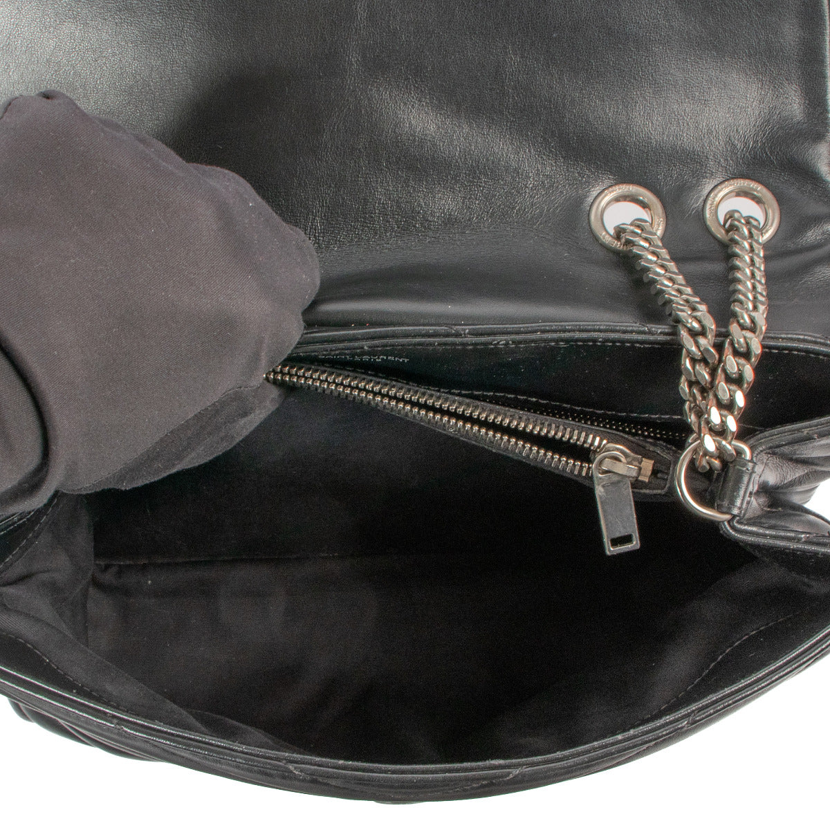 Saint Laurent Black Medium Loulou Bag
