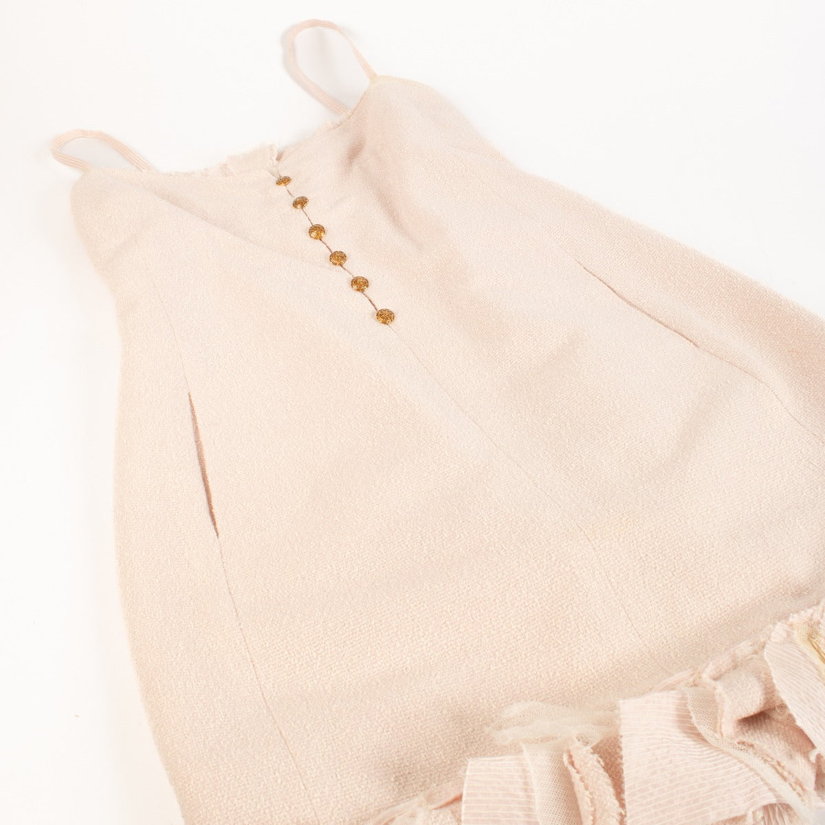 Robe en tweed rose Chanel 07P - Taille FR40