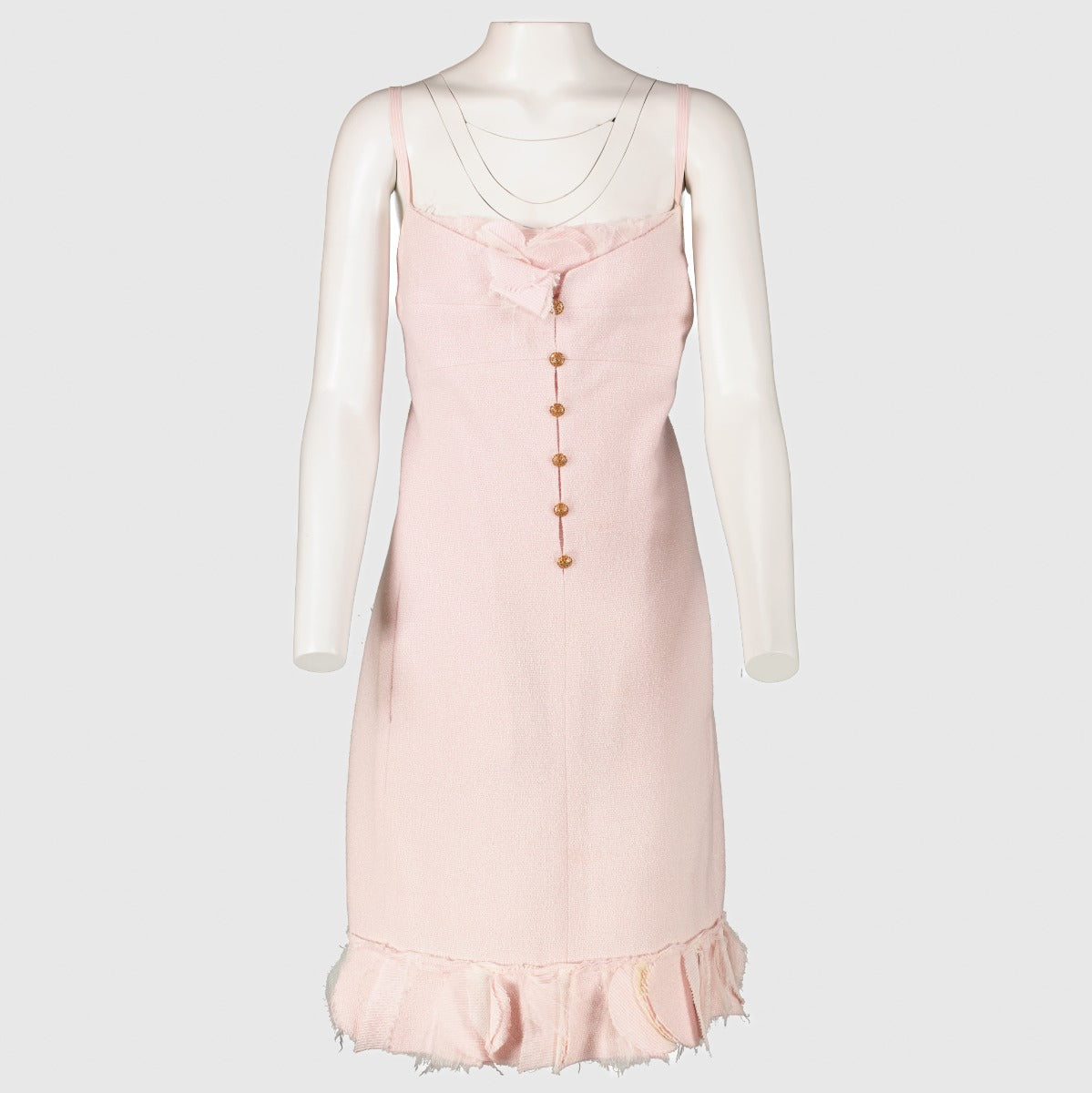Robe en tweed rose Chanel 07P - Taille FR40