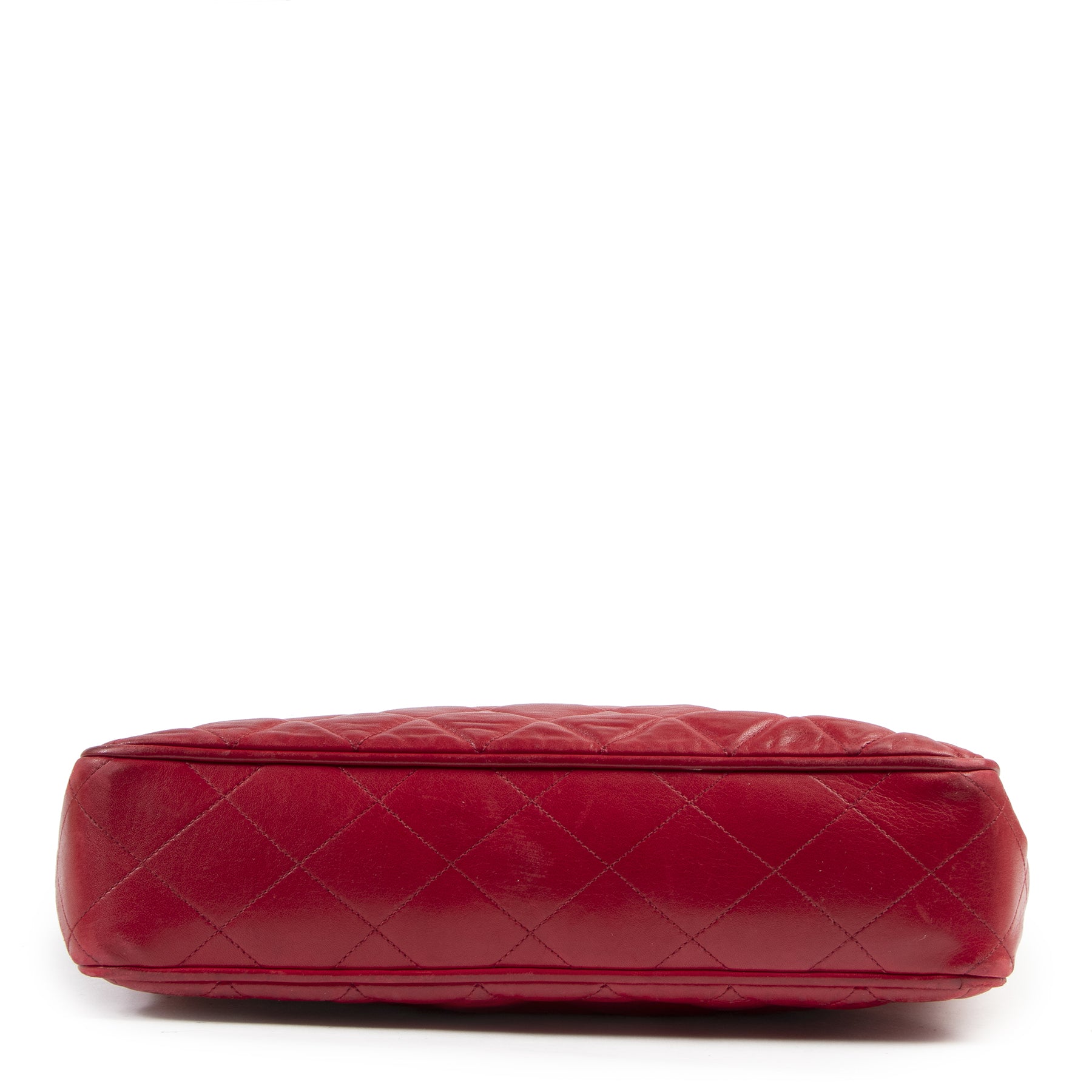 Authentieke Tweedehands Chanel Vintage Red Shopping Tote juiste prijs veilig online shoppen luxe merken webshop winkelen Antwerpen België mode fashion