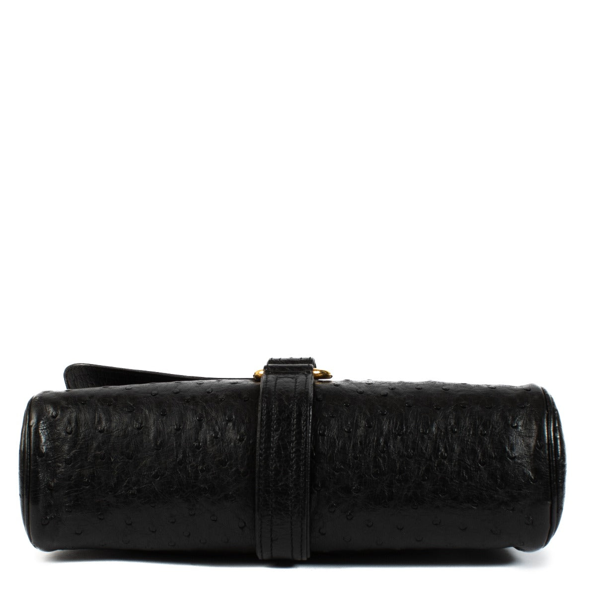 Shop 100% authentic secondhand Delvaux Black Vintage Ostrich Crossbody Bag on Labellov.com