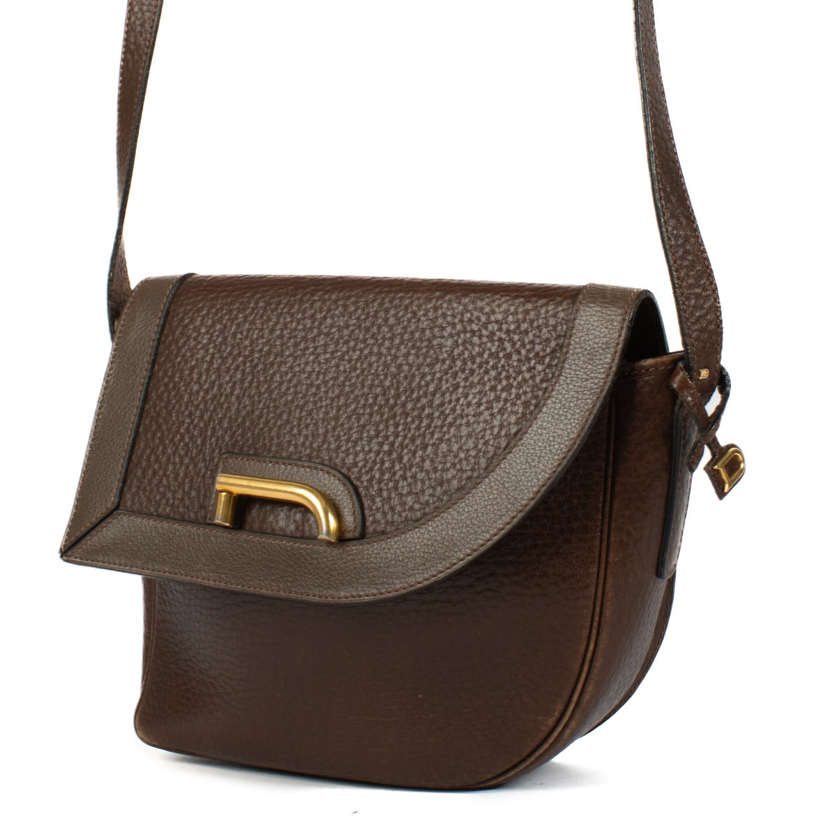 Shop 100% authentic secondhand Delvaux Brown D Vintage Crossbody Bag on Labellov.com