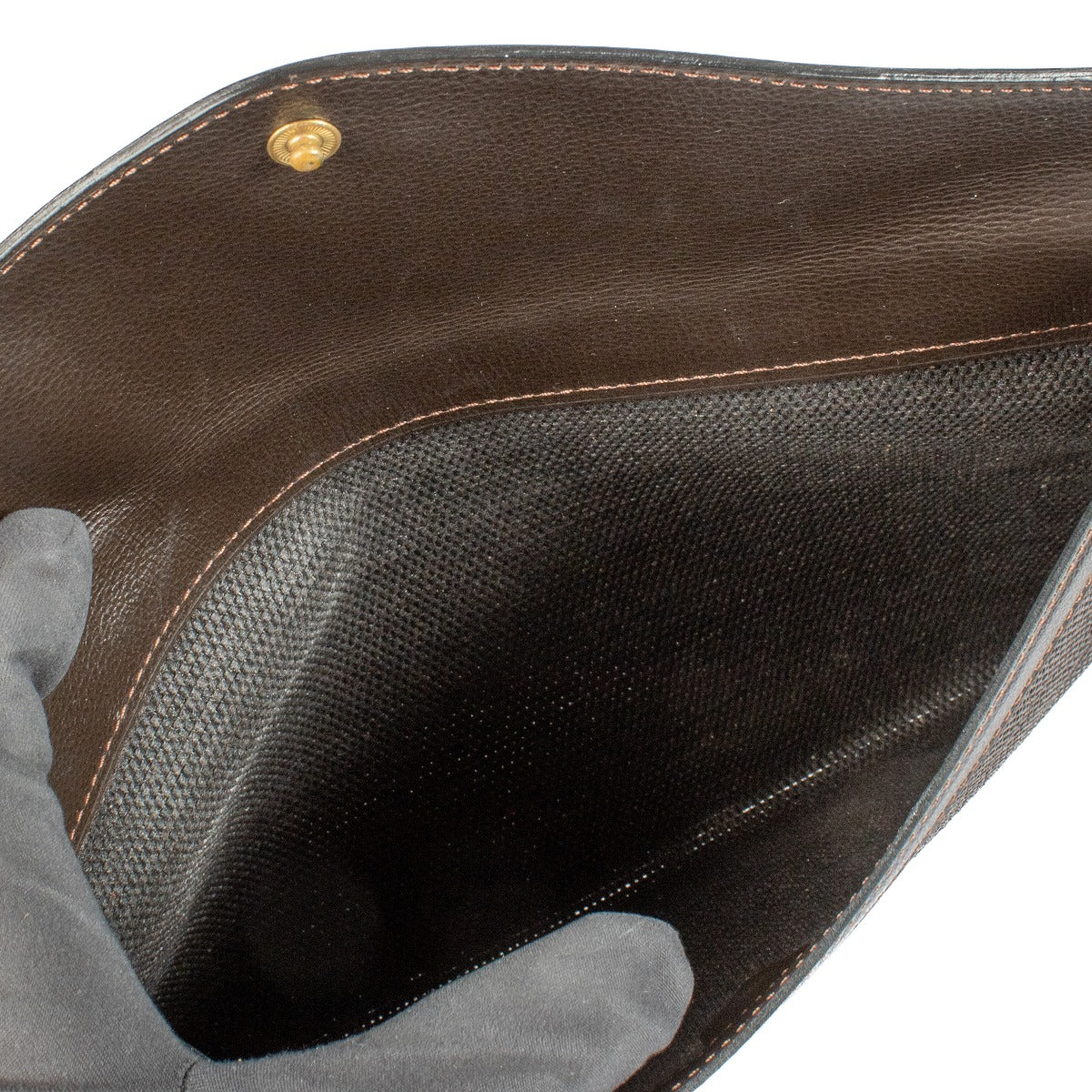 Shop 100% authentic secondhand Delvaux Brown Toile De Cuir Clutch on labellov.com