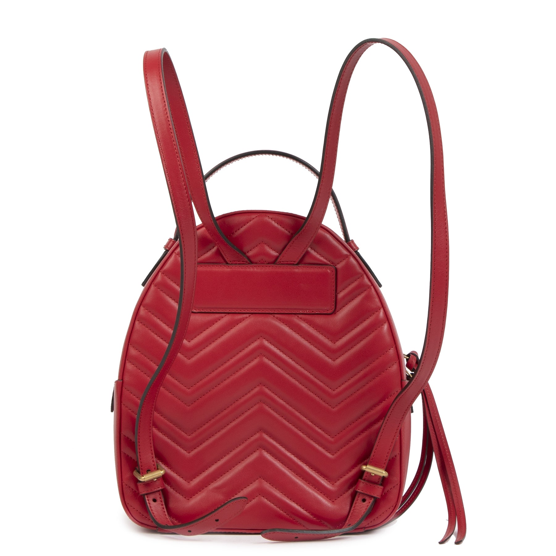 Authentieke Tweedehands Gucci GG Marmont Matelassé Leather Backpack juiste prijs veilig online shoppen luxe merken webshop winkelen Antwerpen België mode fashion