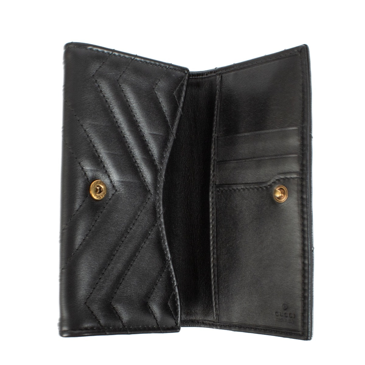 shop 100% authentic second hand Gucci Black GG Marmont Wallet on Labellov.com