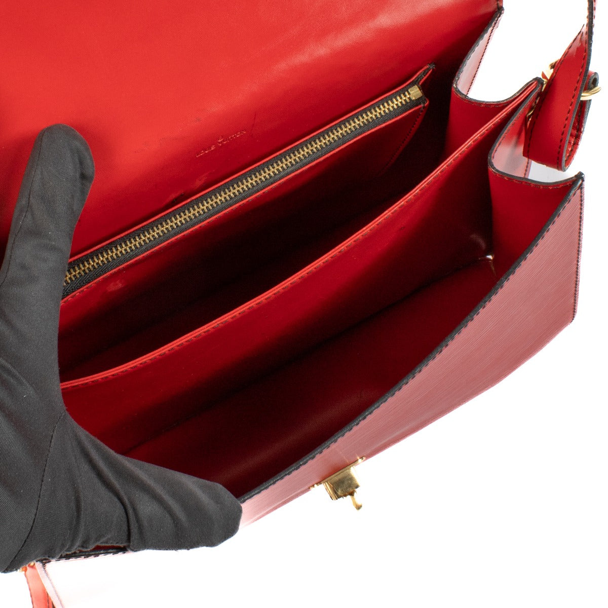 Louis Vuitton Rode Epi Lederen Friedland Crossbody Tas