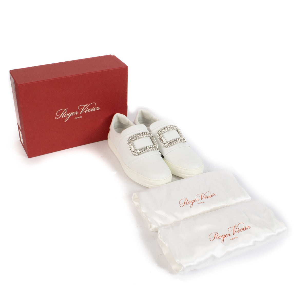 shop 100% authentic second hand Roger Vivier White Sneakers - Size 39 1/2 on Labellov.com