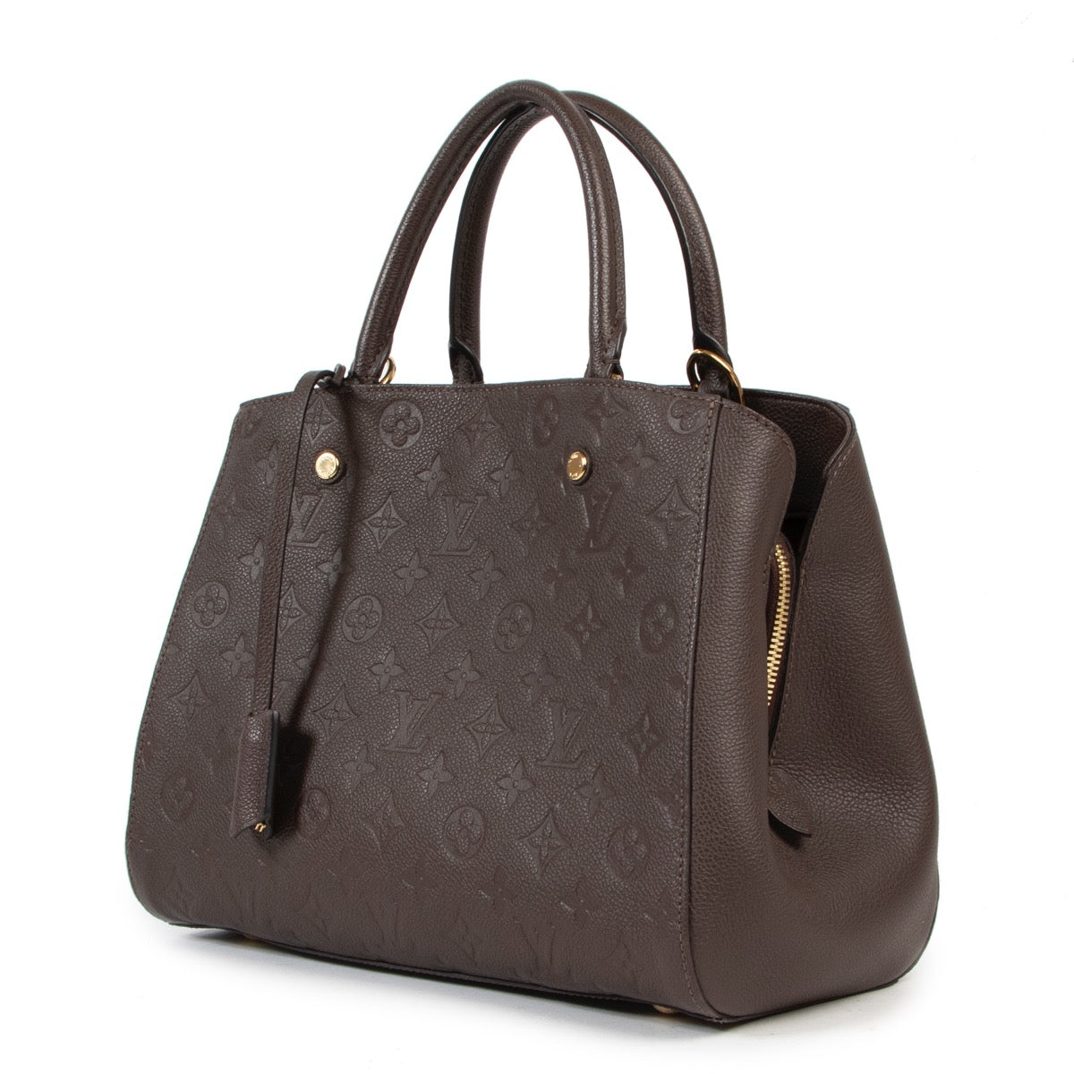 Shop veilig online authentieke Louis Vuitton Bruin Monogram Montaigne MM handtas voor de juiste prijs.