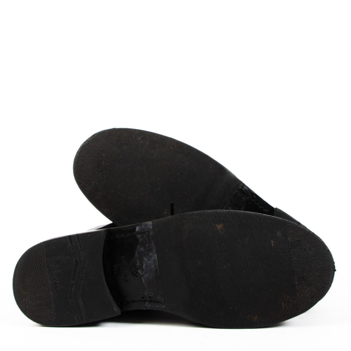 Chanel Zwarte Kalfslakleren Veterschoenen - Maat 38