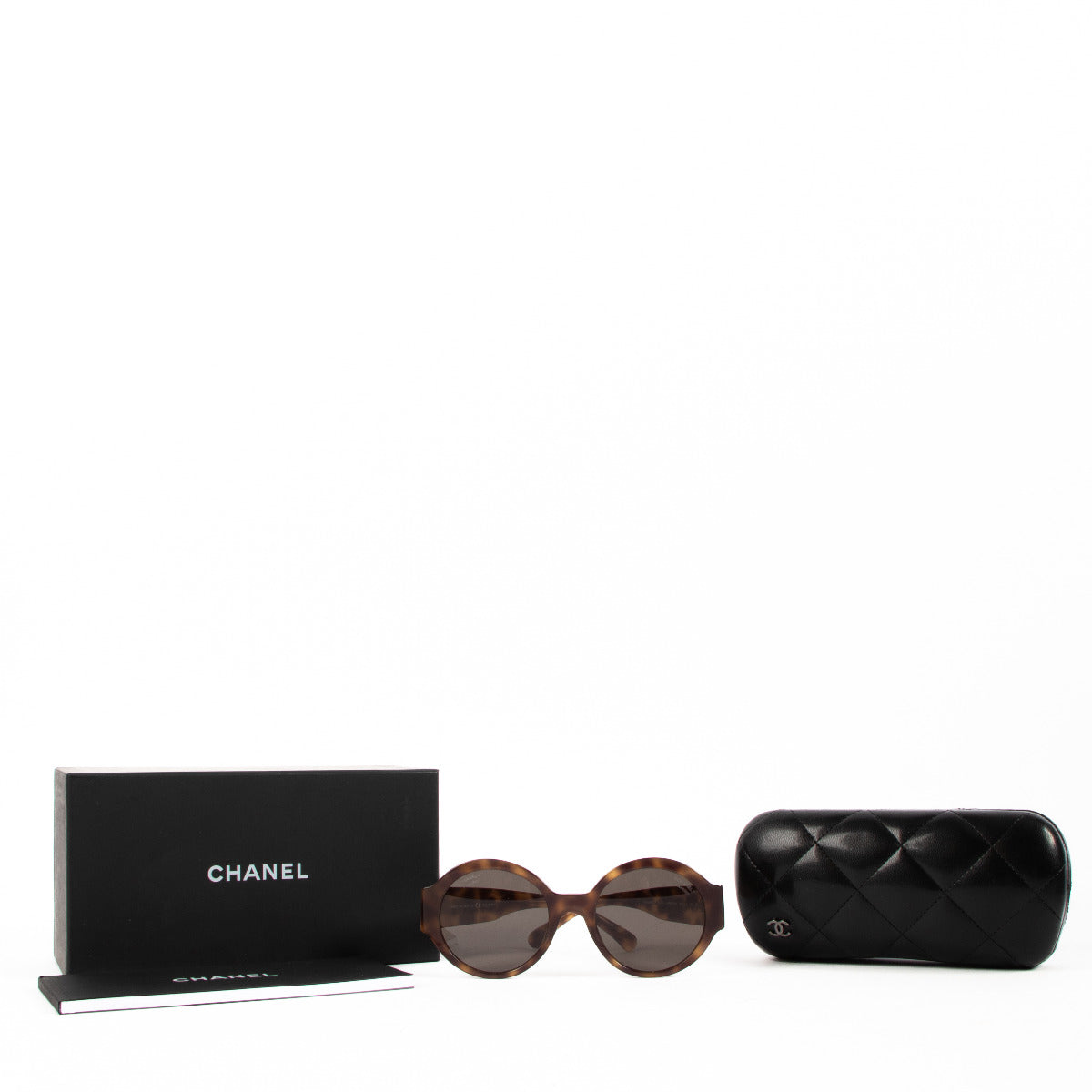 Chanel Tortoise Round Sunglasses