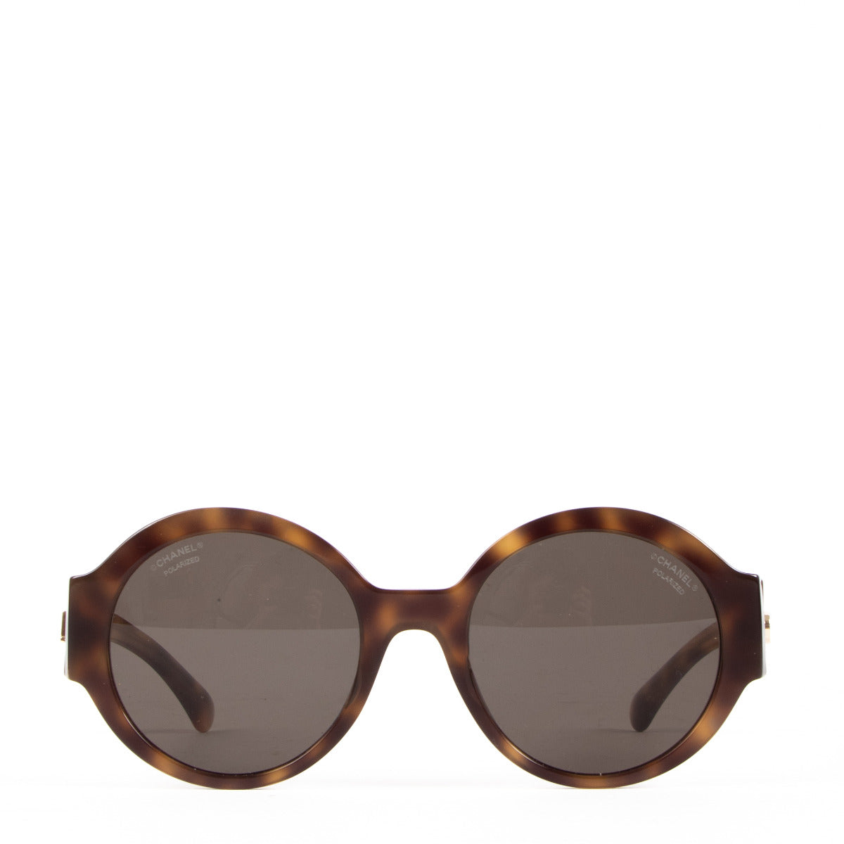 Chanel Tortoise Round Sunglasses