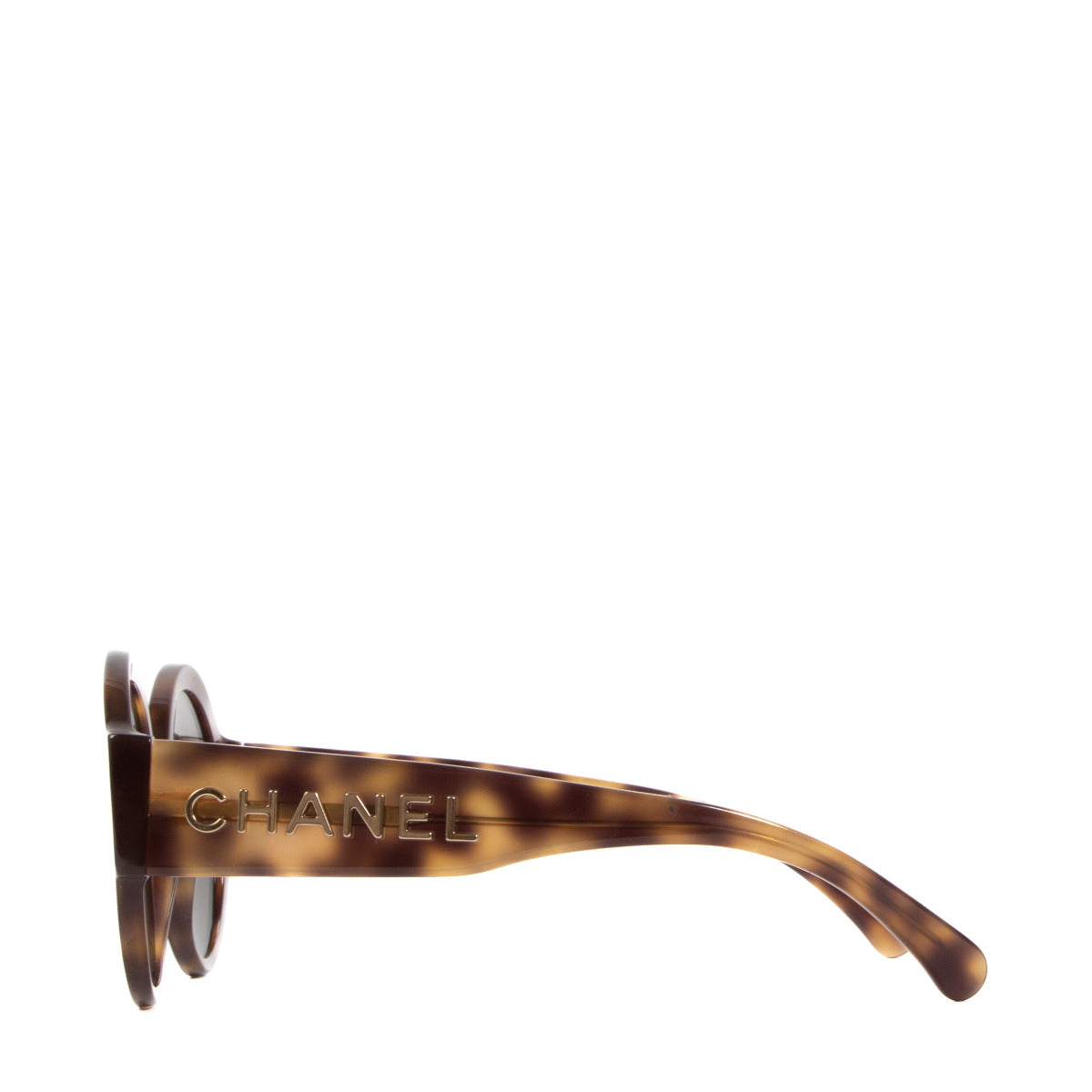 Chanel Tortoise Round Sunglasses