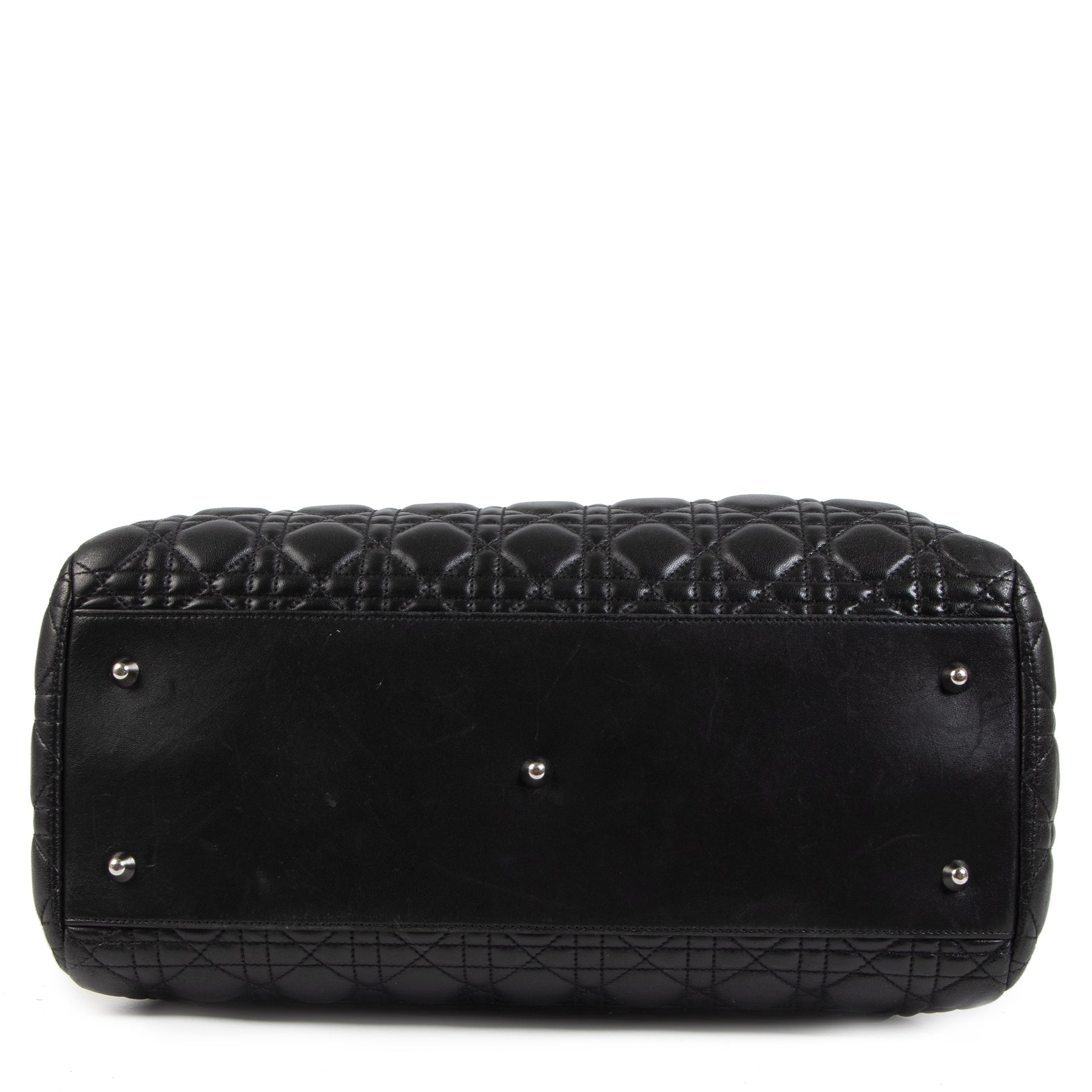 Authentic second-hand vintage Dior Black Large Shopping Tote buy online webshop LabelLOV