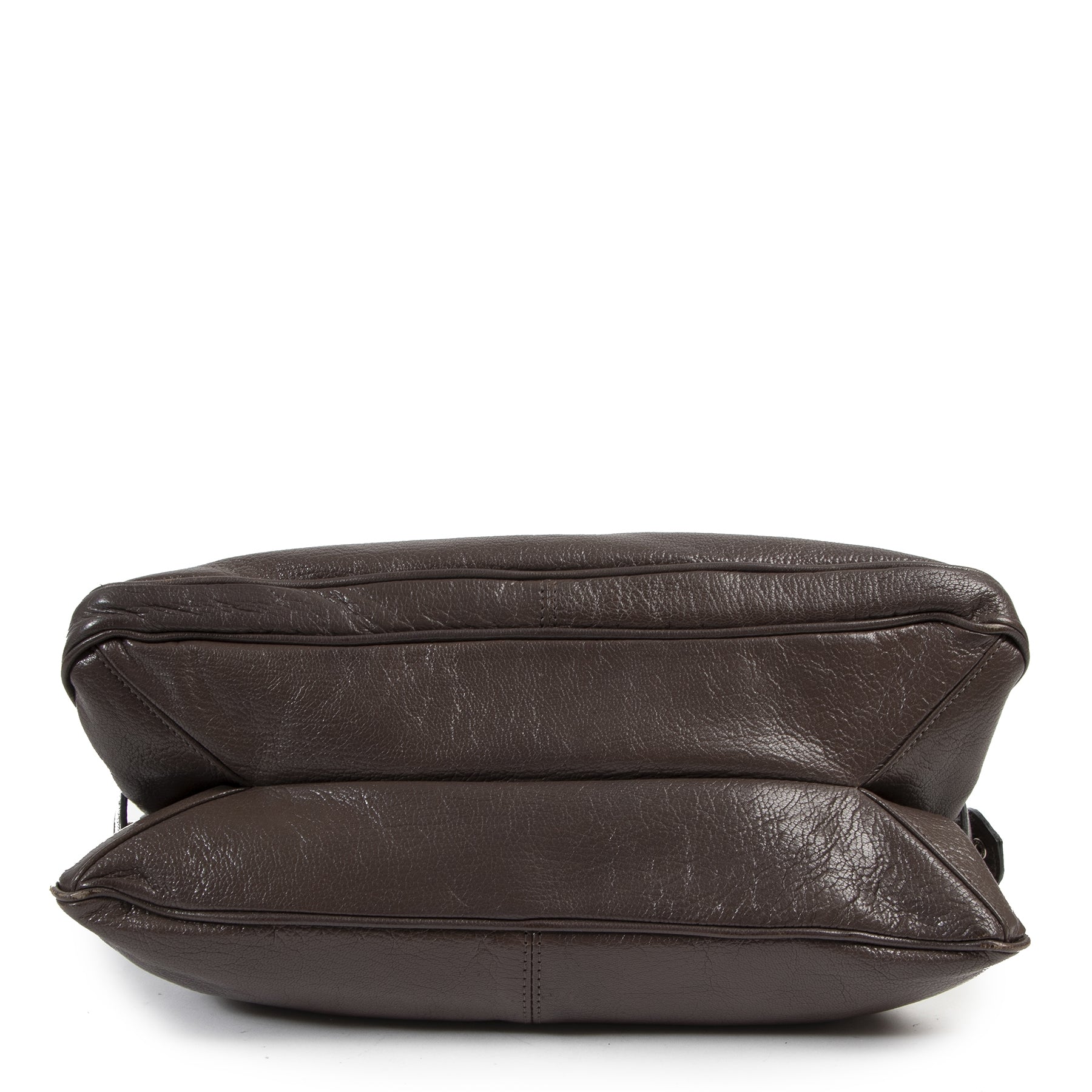 Authentieke Tweedehands Mulberry Brown Leather Shoulder Bag juiste prijs veilig online shoppen luxe merken webshop winkelen Antwerpen België mode fashion