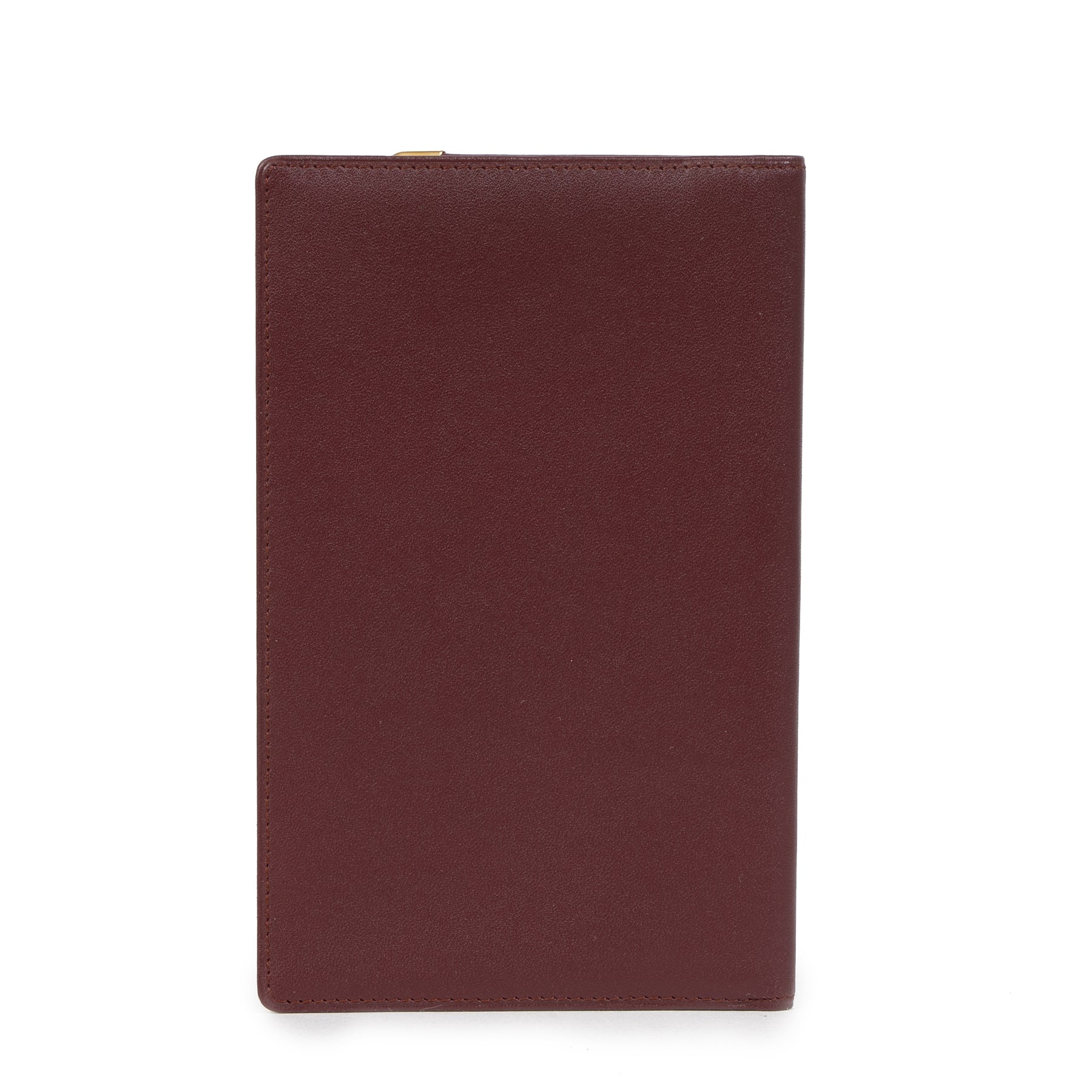 Cartier Burgundy Leather Passport Holder