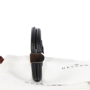 We buy and sell your authentic designer Delvaux Black Leather Bracelet Silver D at the best price