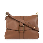 Koop authentieke tweedehands Delvaux handtassen voor de juiste prijs bij LabelLOV Delvaux Polo Givry Camel Shoulder Bag