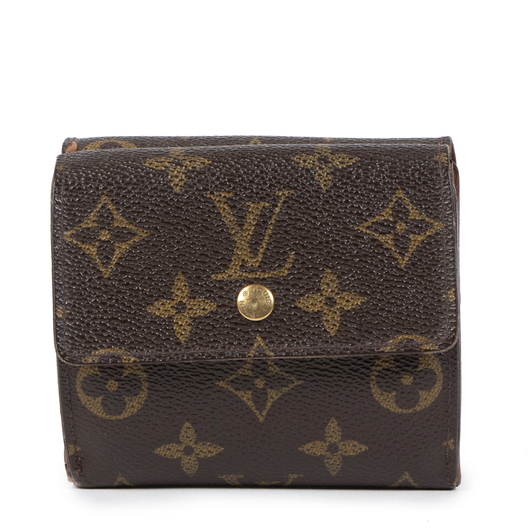 Authentieke tweedehands vintage Louis Vuitton Trifold Monogram Wallet koop online webshop LabelLOV