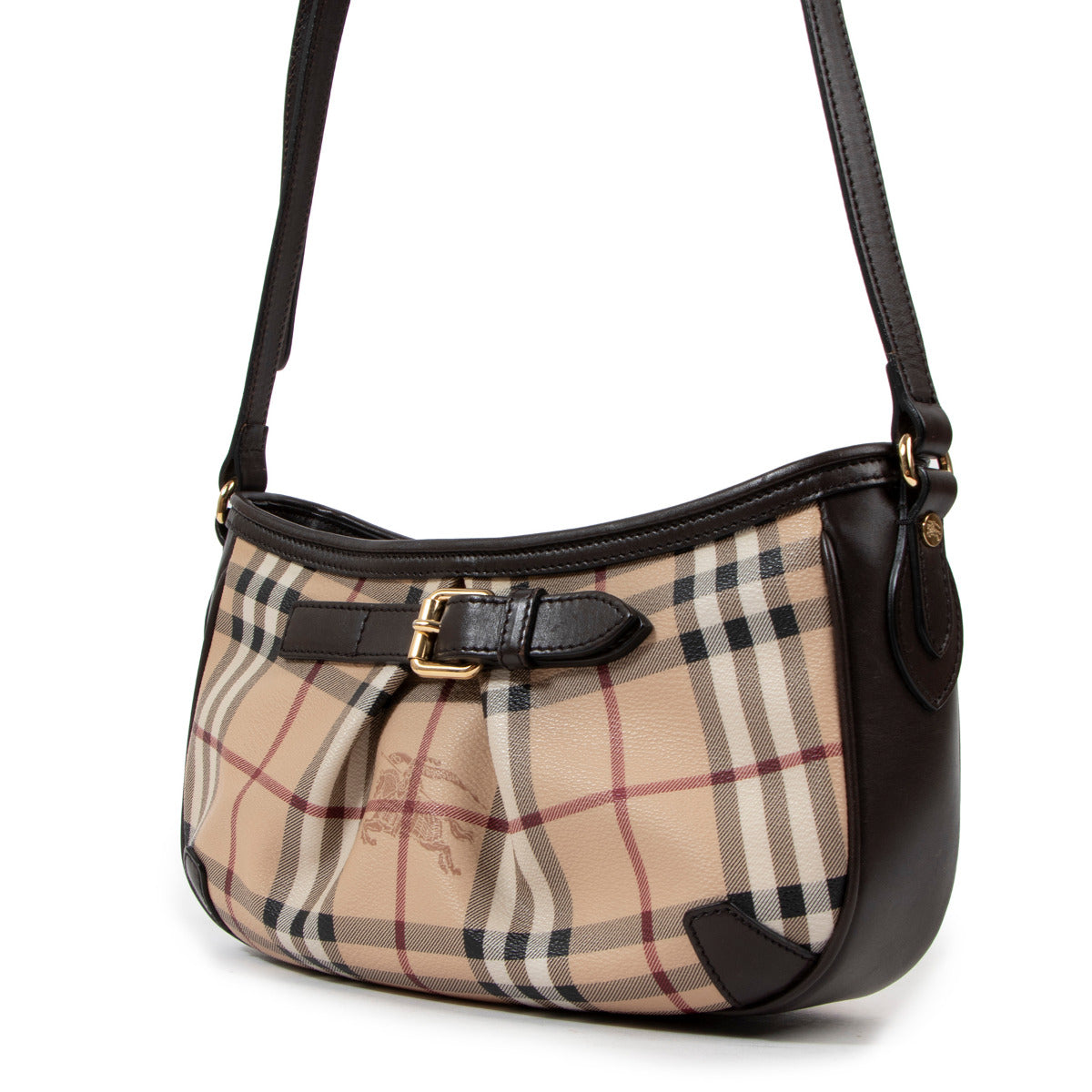 Burberry Brown Check Crossbody Bag