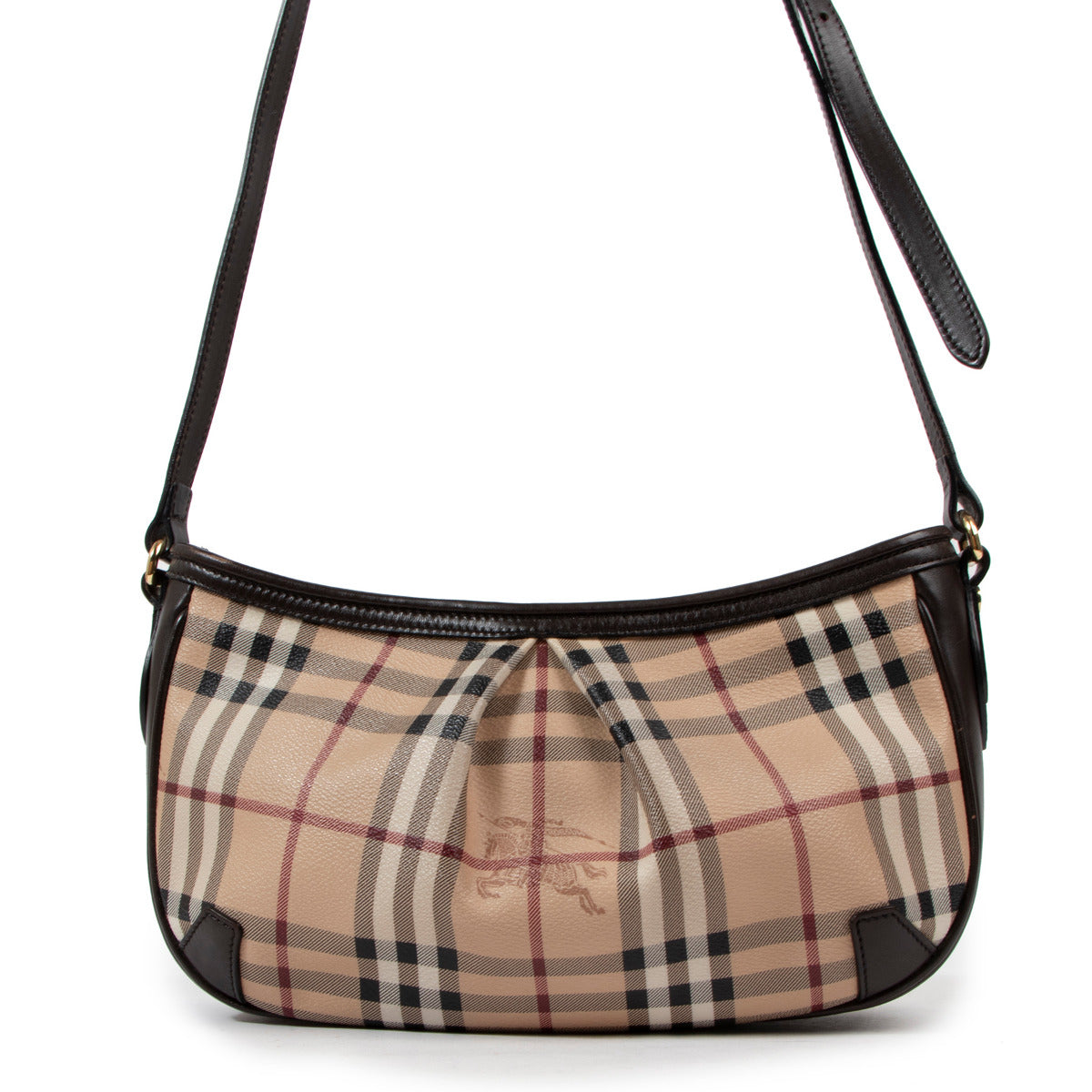 Burberry Brown Check Crossbody Bag