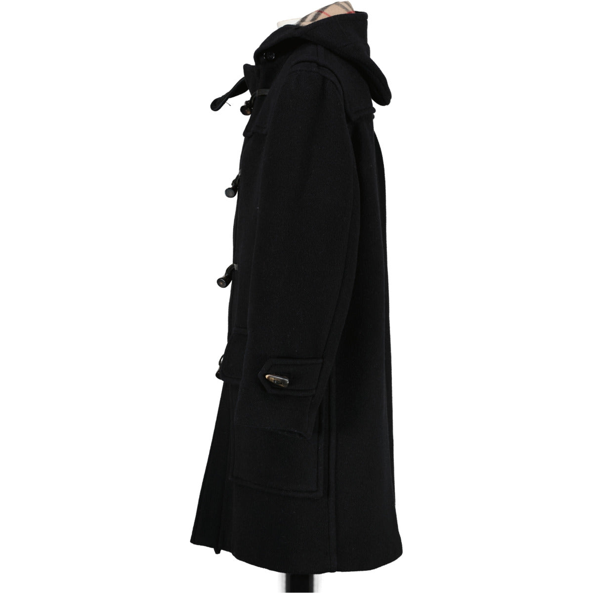 Shop authentic second hand luxury high-end designer Burberry London Black Wool Duffle Coat at Labellov