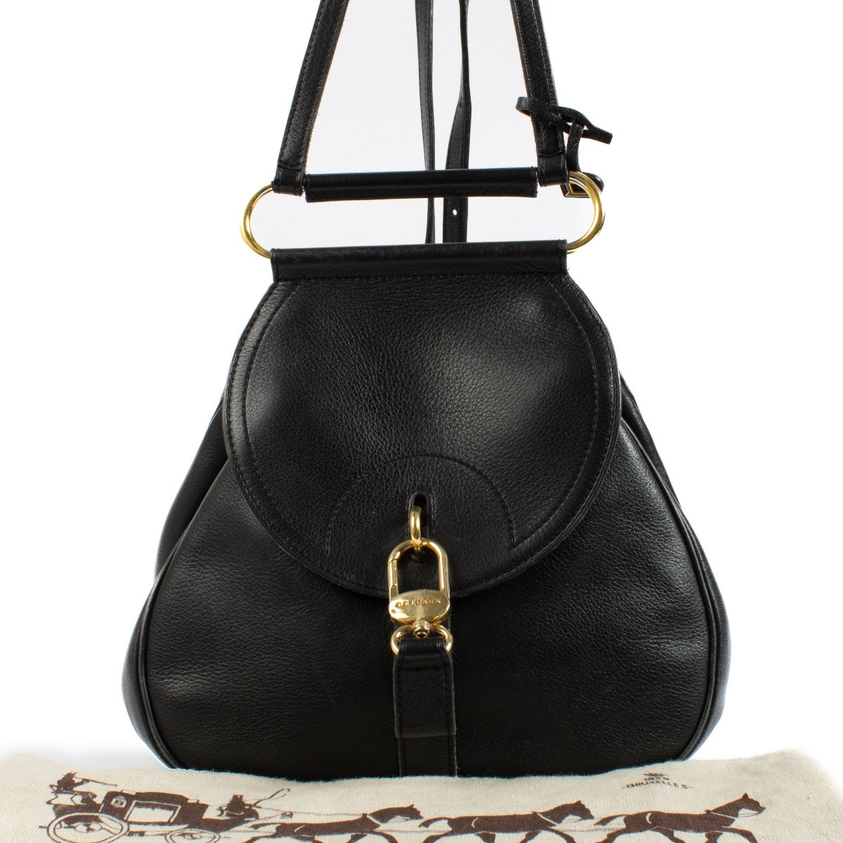 Delvaux Black Cerceau PM Bag