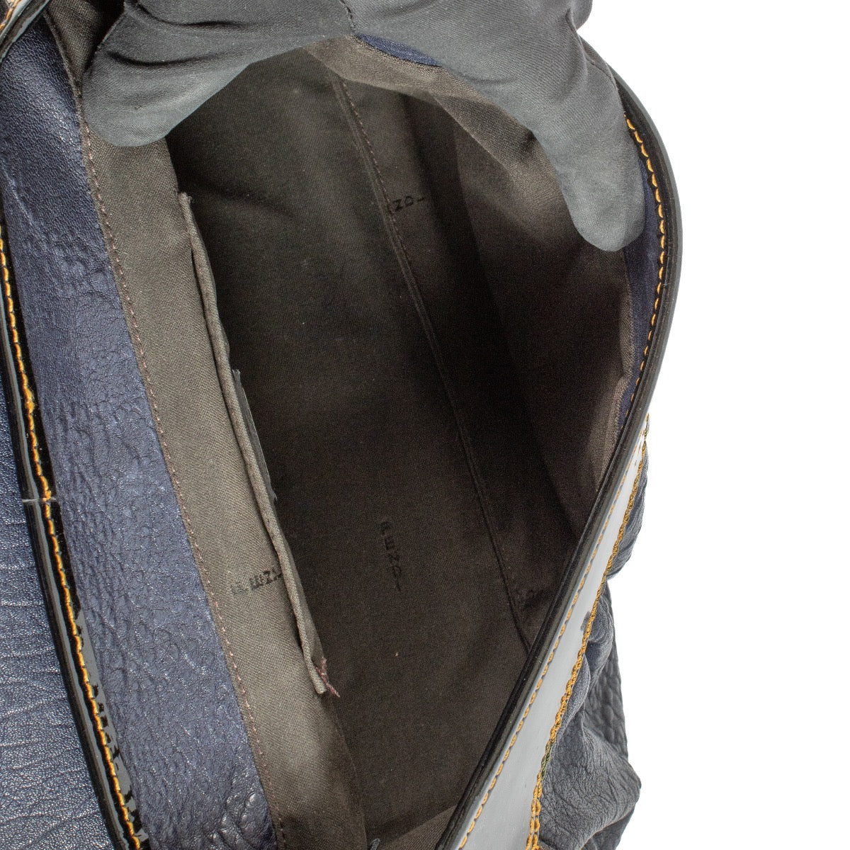 Buy authentic second hand Fendi Blue Grained Leather B Bag at Labellov.com