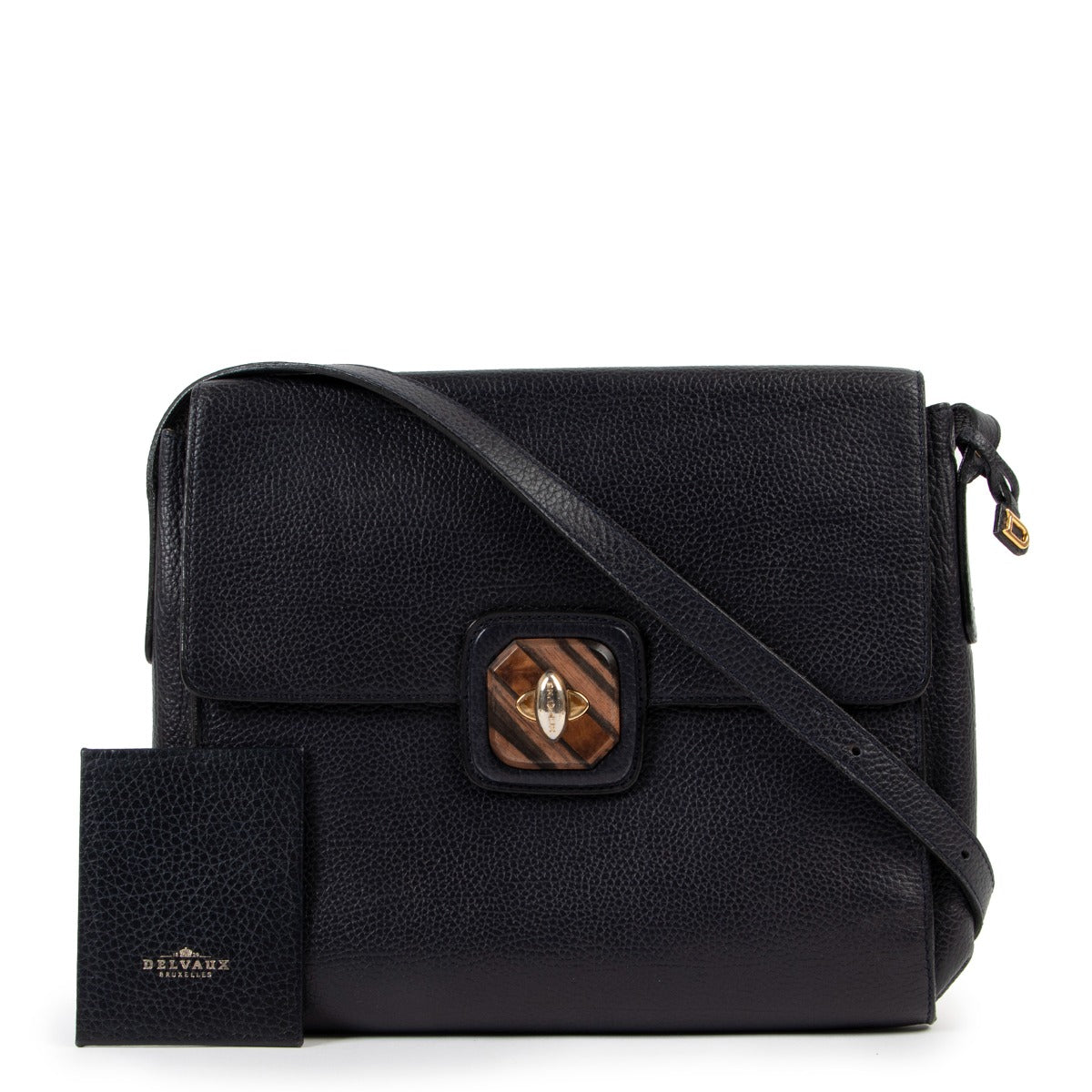 Shop safe online Delvaux blue crossbody bag in very good condition, Shop online 100% authentic Delvaux crossbody bag in very good condition, Preloved Delvaux crossbody bag in very good condition.