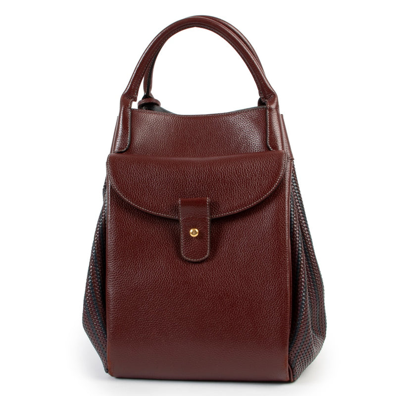 Shop safe online Delvaux Toile De Cuir Corail Gm Bag in very good condition, Shop online 100% authentic Delvaux Corail bag in very good condition.