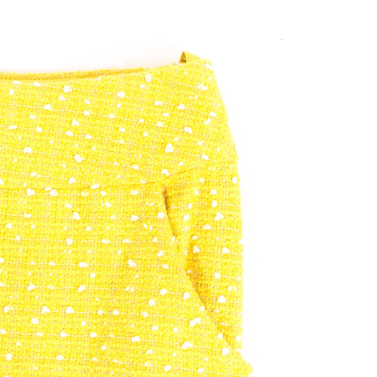 Chanel Spring 1997 Yellow Tweed Jacket & Skirt Set - Size FR38