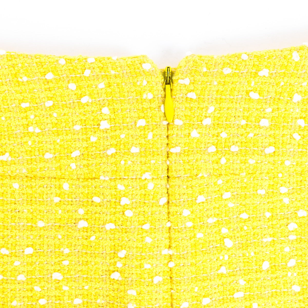 Chanel Spring 1997 Yellow Tweed Jacket & Skirt Set - Size FR38