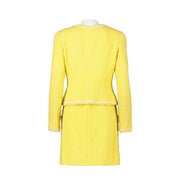 Chanel 97P yellow tweed set