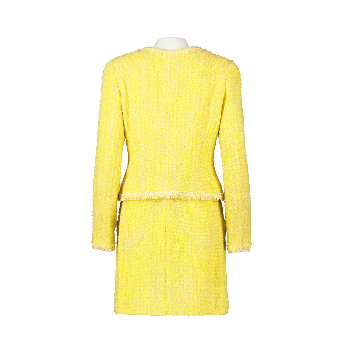 Chanel 97P yellow tweed set