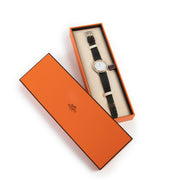 Shop safe online at Labellov in Antwerp this 100% authentic second hand Hermès Green Alligator Clipper 34mm Watch