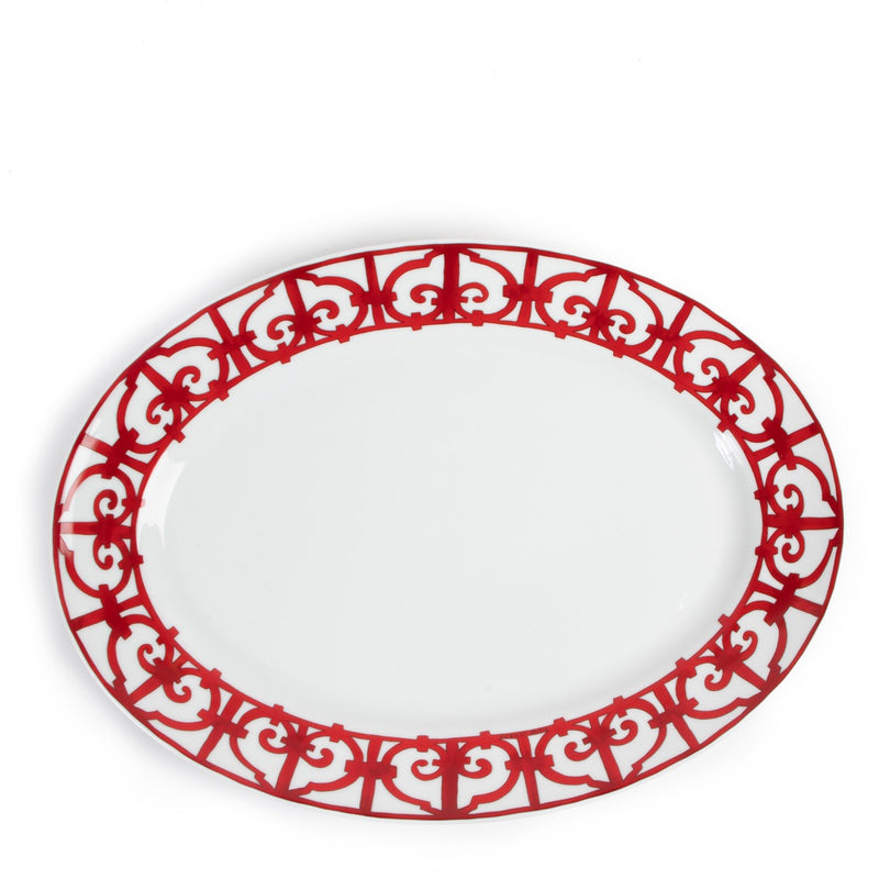 shop online authentic second hand Hermès dinnerware Balcon du Guadalquivir Oval Platter Large Model on Labellov