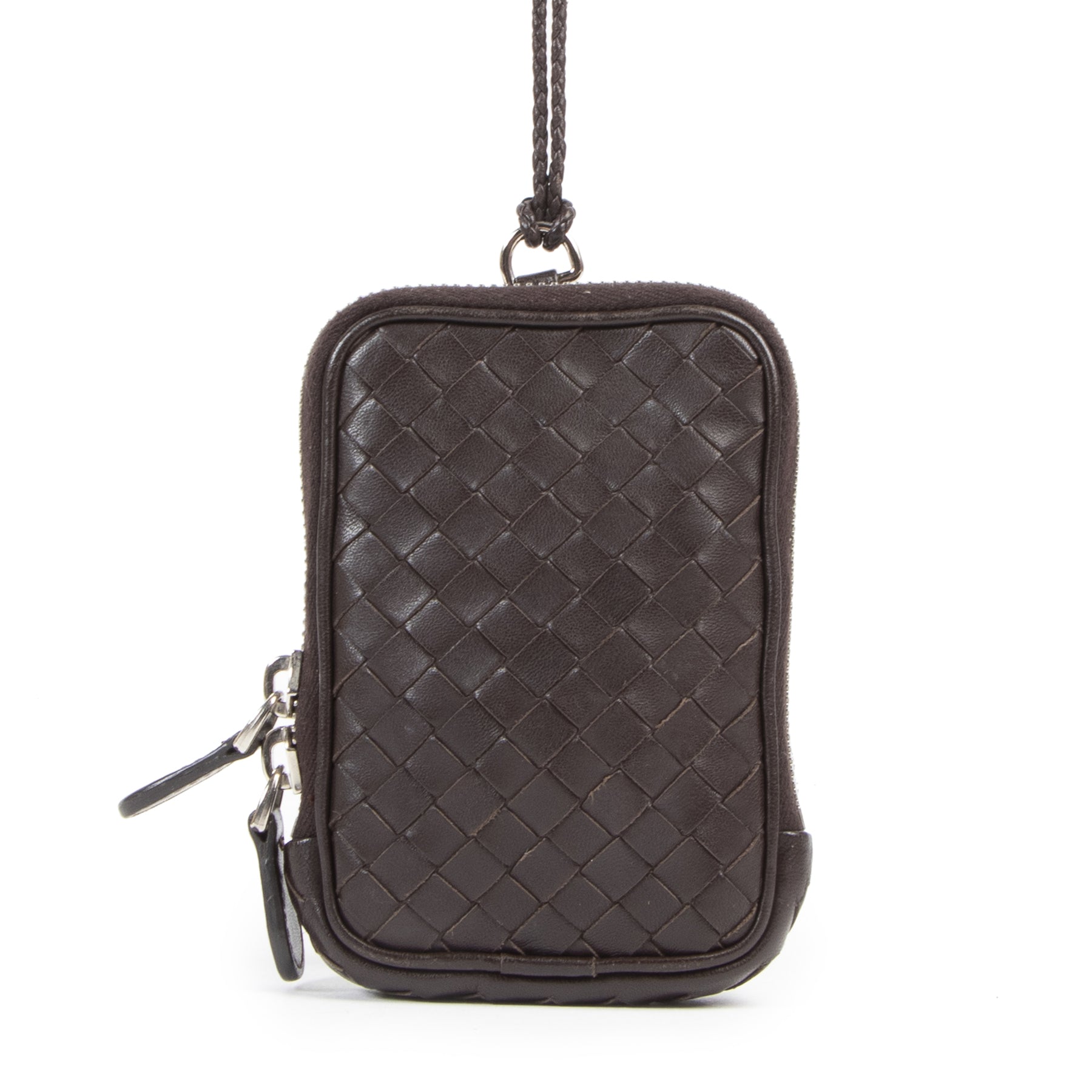 Authentieke tweedehands Bottega Veneta phoneholder wallet juiste prijs veilig online winkelen LabelLOV webshop luxe merken winkelen Antwerpen België mode fashion